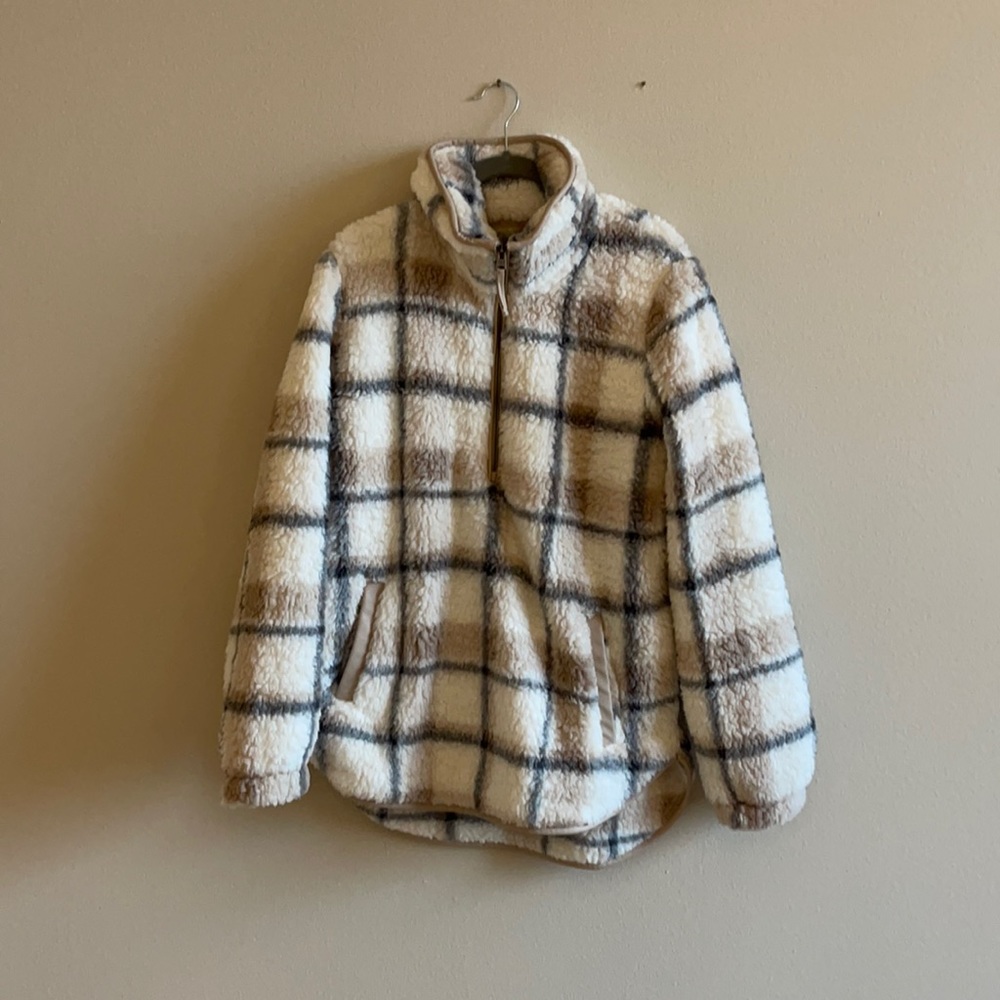 Abercrombie & Fitch - Sherpa Quarter Zip Up